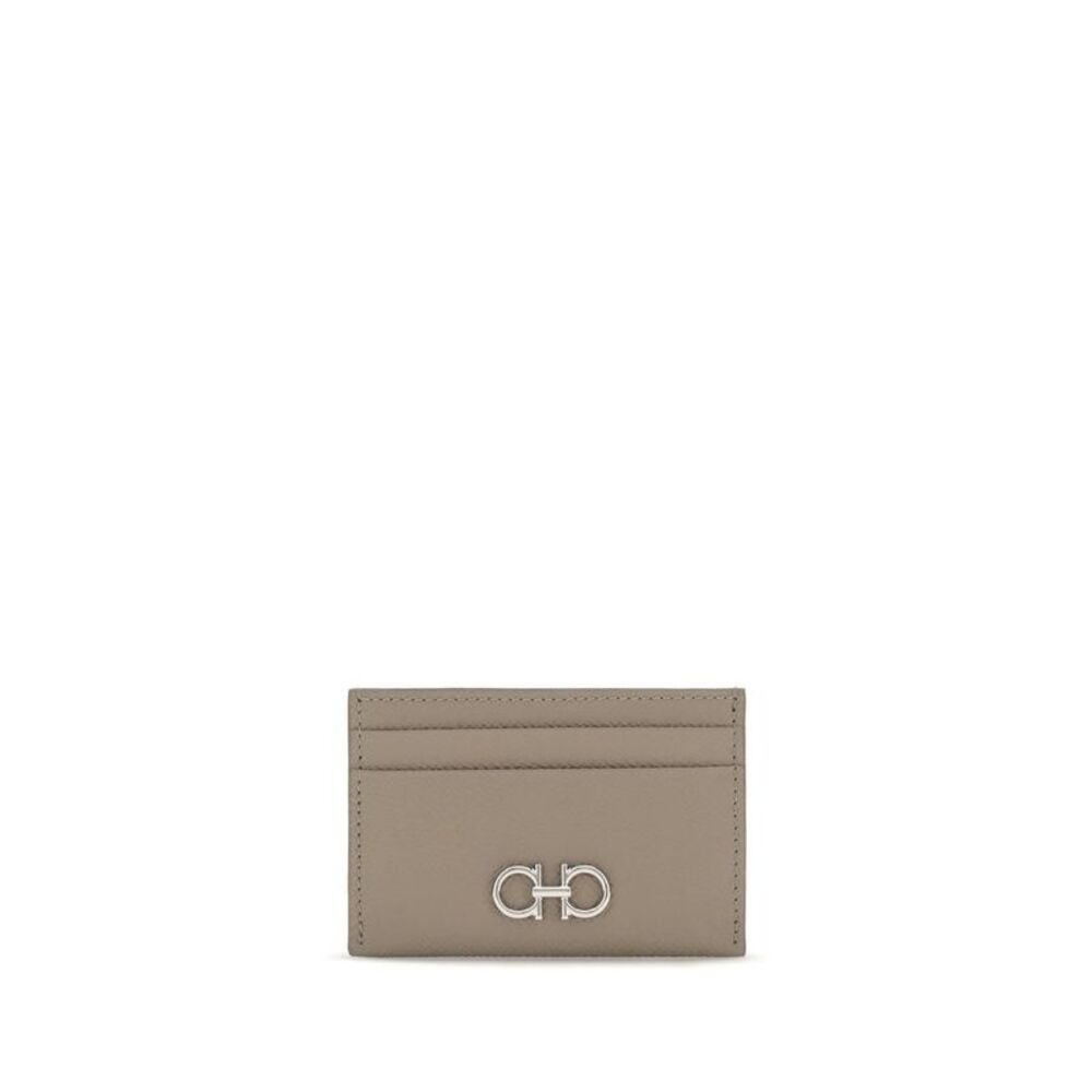 Ferragamo Beige Calf Leather Bos Taurus Women's Wallet